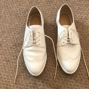 Michael Kors White Leather Brogues